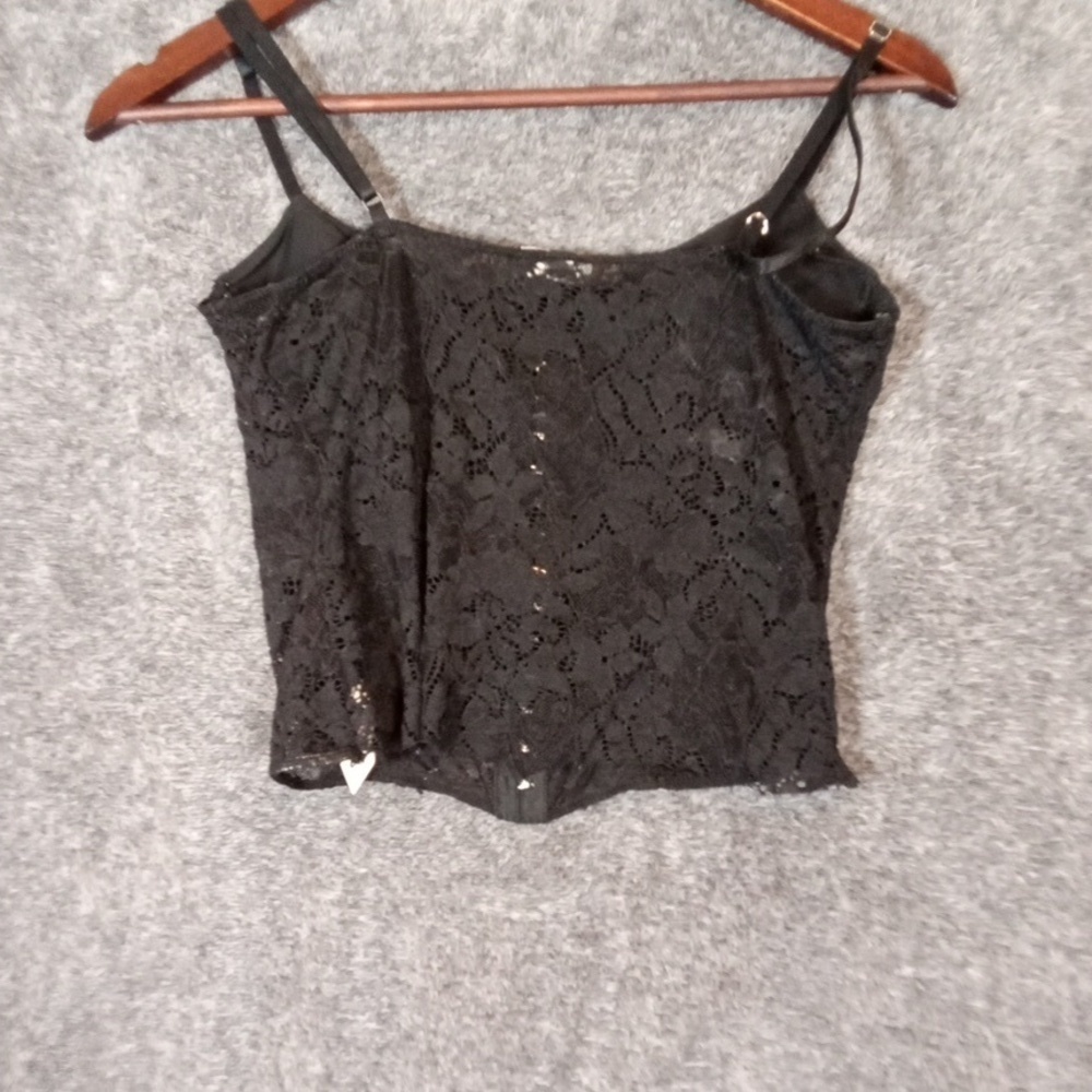 Free People Intimately Mesh Hoop N Look Closure Goth Gruge Festival Size M - Picture 5 of 10